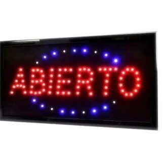 CARTEL LUMINOSO ABIERTO 48X25CM (EC100414)