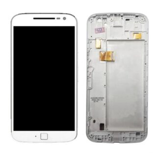 MODULO MOTOROLA G4 PLUS ORIGINAL CON MARCO BLANCO