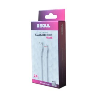 CABLE USB SOUL CLASSIC ONE V8 2.4 AMP.
