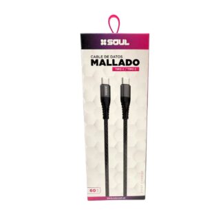 CABLE USB SOUL MALLADO TIPO C A TIPO C
