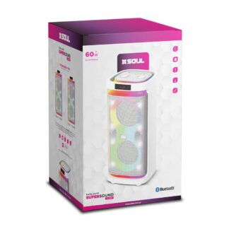 PARLANTE BTH SOUL XL 1500 SUPER SOUND  8x2'' 60W (BLANCO)