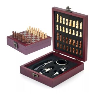 SET DE DESCORCHADOR DE VINOS CON AJEDREZ (MODS-792)