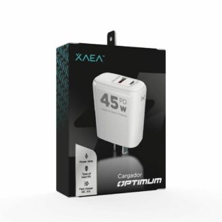 CABEZAL 220V XAEA OPTIMUM USB + TIPO C (45 W. 5AMP.)