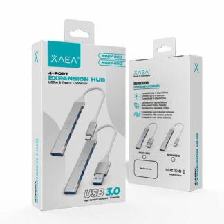 ADAPTADOR HUB XAEA USB 4 PUERTOS