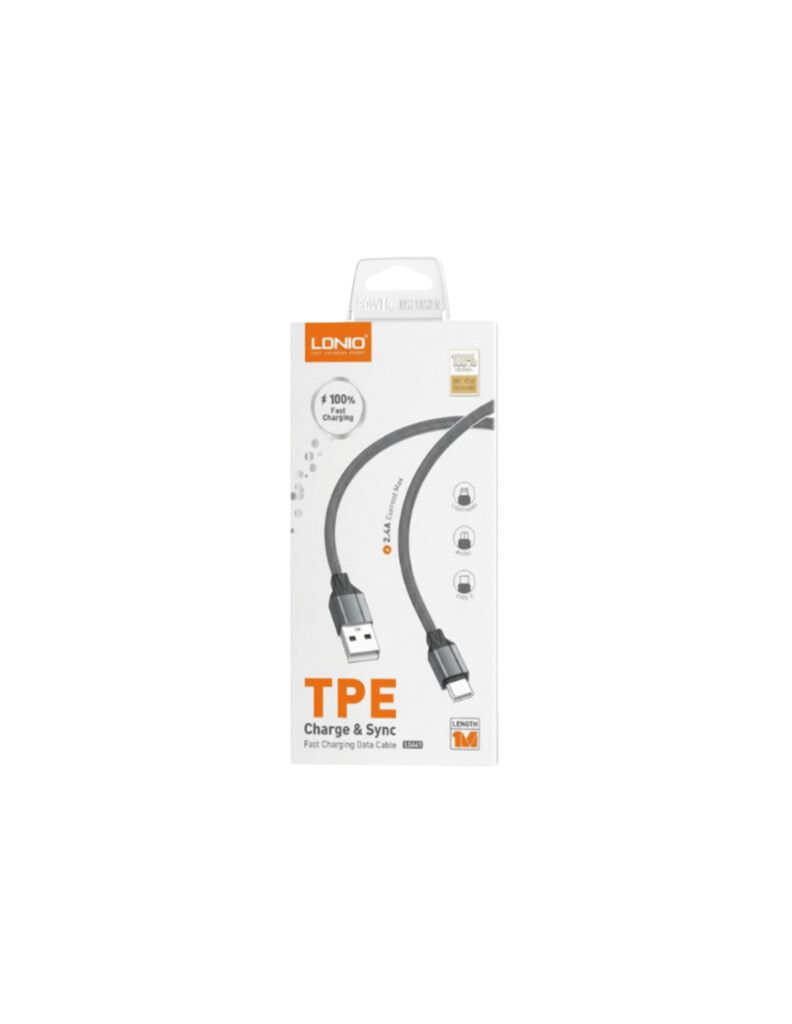 CABLE USB LDNIO LS441 TIPO C 2.4A (EC101103)